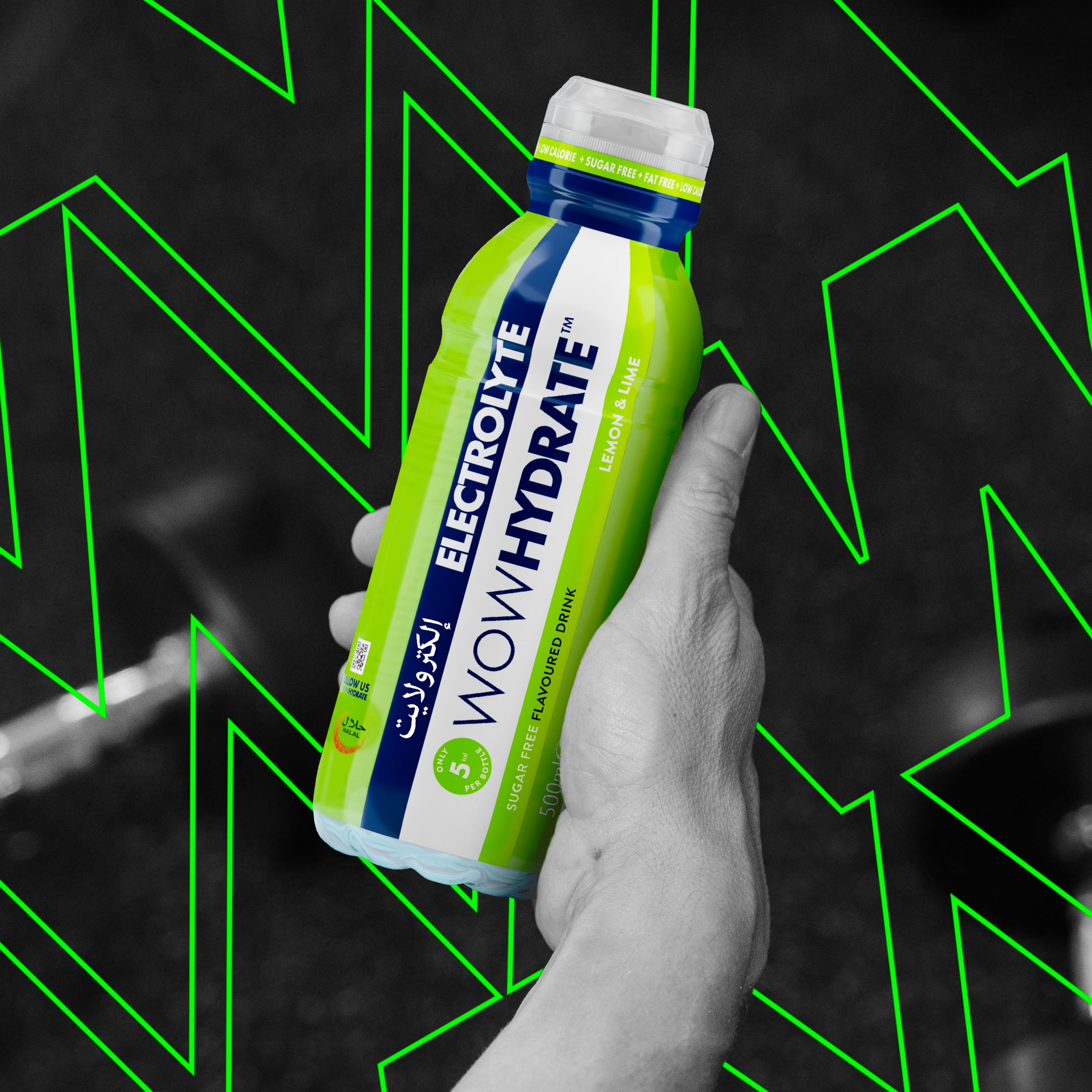 ELECTROLYTE - LEMON & LIME (12 x 500ml)